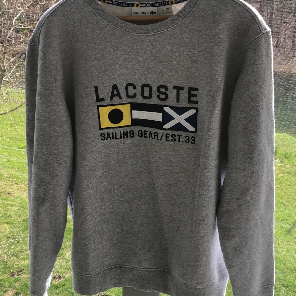 Lacoste crew neck sweatshirt